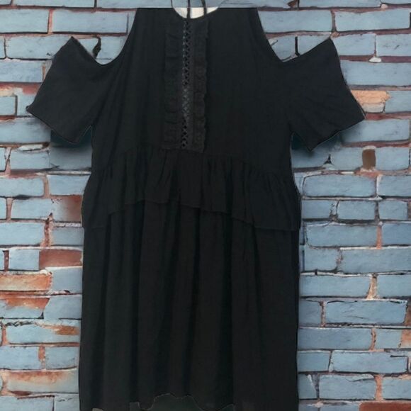 RP/4LF Black Ruffled Low Back Dress Size S - Picture 7 of 7